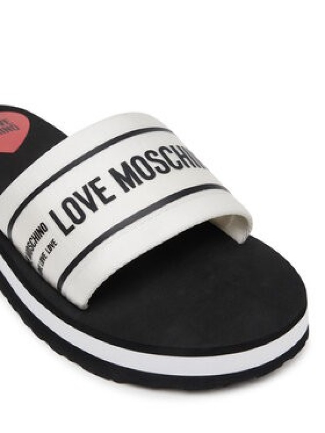LOVE MOSCHINO Klapki JA28334G0MIX6100 Biały