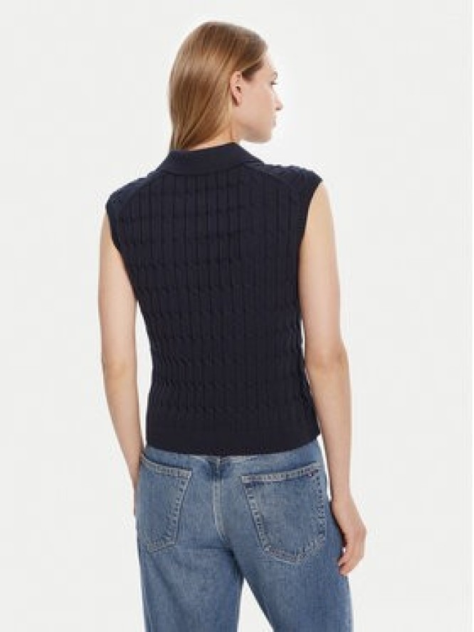 Tommy Hilfiger Sweter WW0WW45655 Granatowy Regular Fit