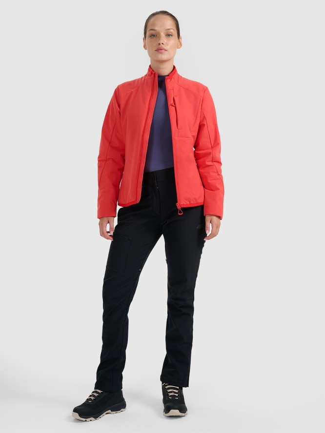 4F Kurtka puchowa trekkingowa z wypełnieniem syntetycznym damska - czerwona L