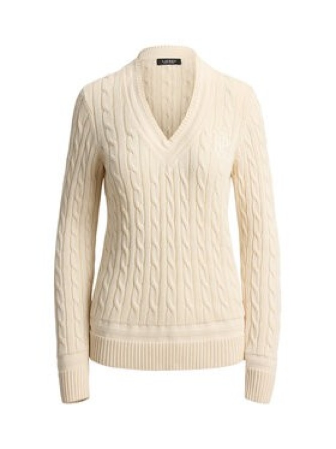 LAUREN RALPH LAUREN Sweter 200888795011 Kremowy Relaxed Fit