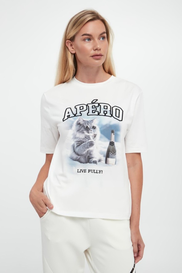 T-shirt damski z nadrukiem SPORTALM