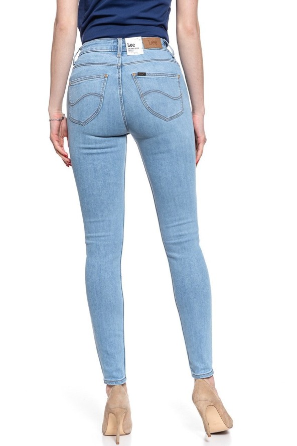 SPODNIE DAMSKIE LEE SCARLETT HIGH LIGHT FLORIN L626MOHR 112114288