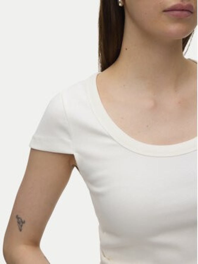Vero Moda T-Shirt Chloe 10344953 Biały Slim Fit