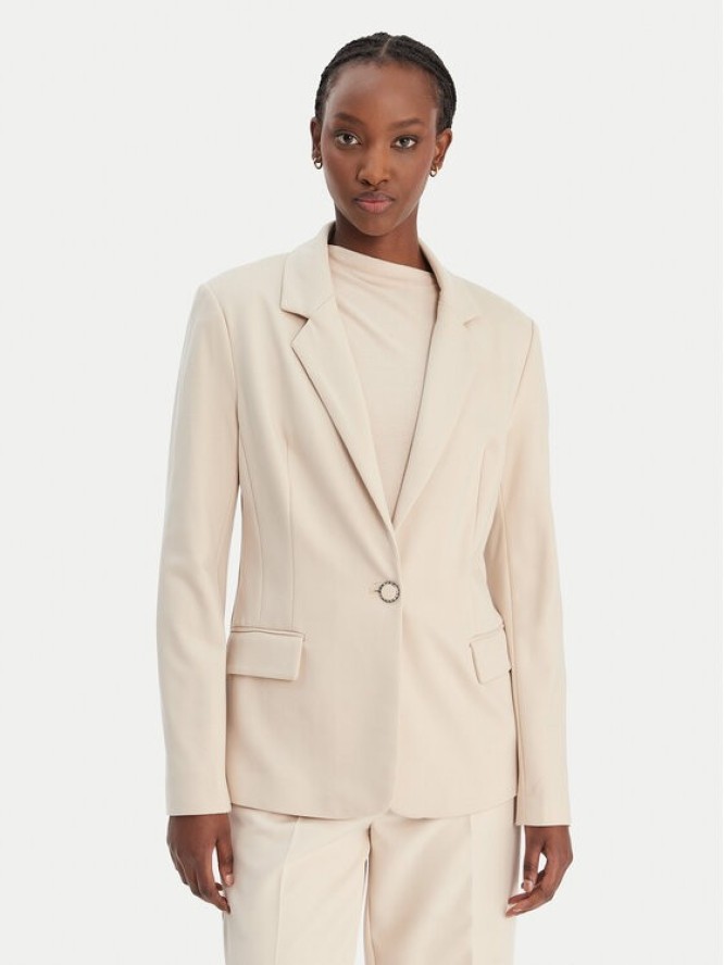 Guess Marynarka W6RN54 KCMU2 Beżowy Regular Fit