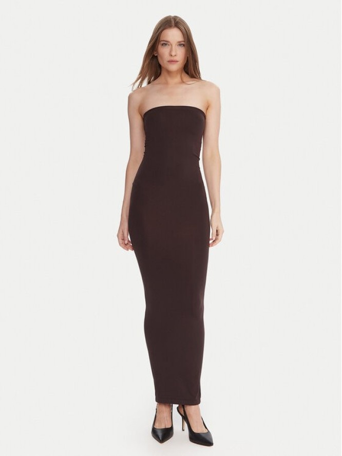 Wolford Sukienka wieczorowa 50795 Brązowy Slim Fit