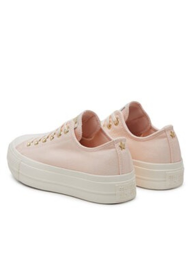 Converse Trampki Chuck Taylor All Star Lift Platform Gold A12584C Różowy