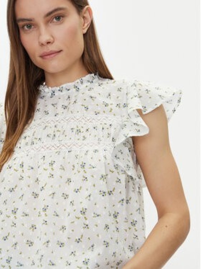 Vero Moda Bluzka Trine 10301205 Biały Standard Fit