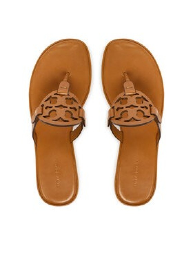 Tory Burch Japonki Miller Wedge 175318 Brązowy