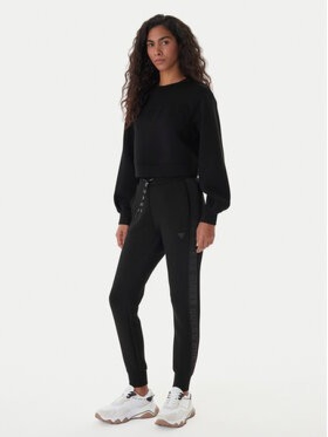Guess Spodnie dresowe V2YB18 K7UW2 Czarny Regular Fit