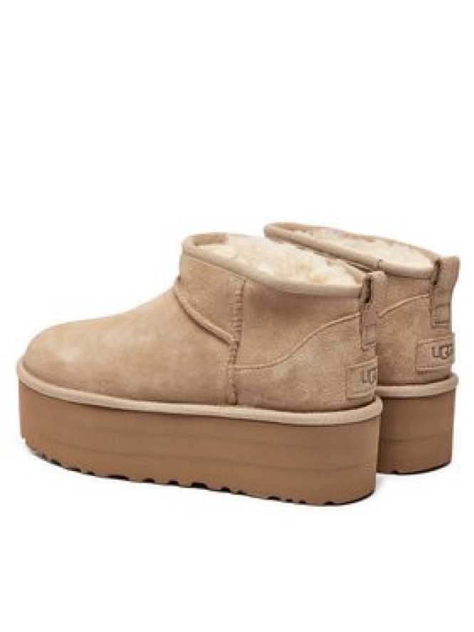 Ugg Śniegowce Classic Ultra Mini Platform 1135092 Beżowy