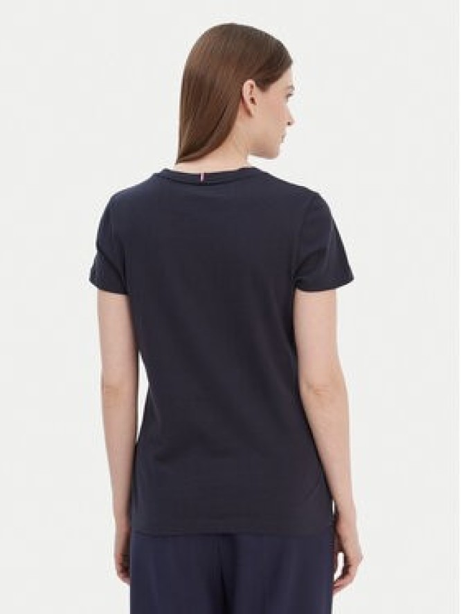 Tommy Hilfiger T-Shirt WW0WW22043 Granatowy Regular Fit