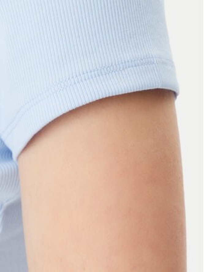 Tommy Jeans T-Shirt Essential DW0DW17383 Błękitny Slim Fit