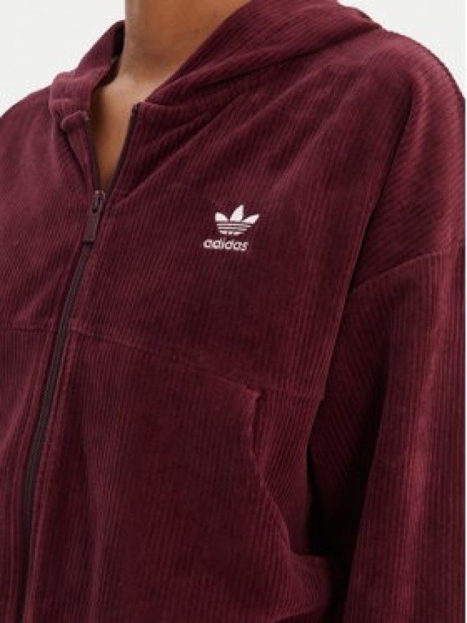 adidas Bluza Essentials Chenile KE1119 Bordowy Loose Fit