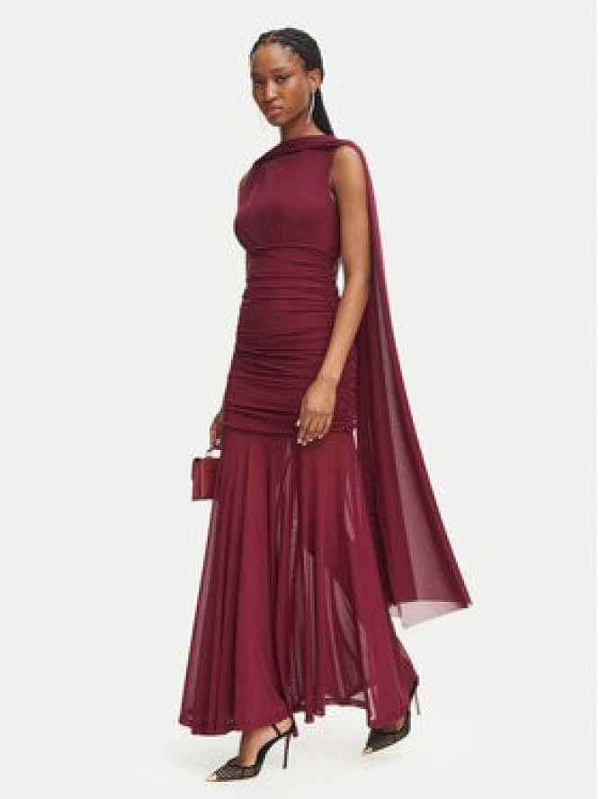 Bardot Sukienka wieczorowa Alverie 60452DB Bordowy Regular Fit