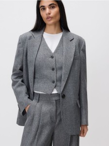 Garniturowa kamizelka - ciemnoszary