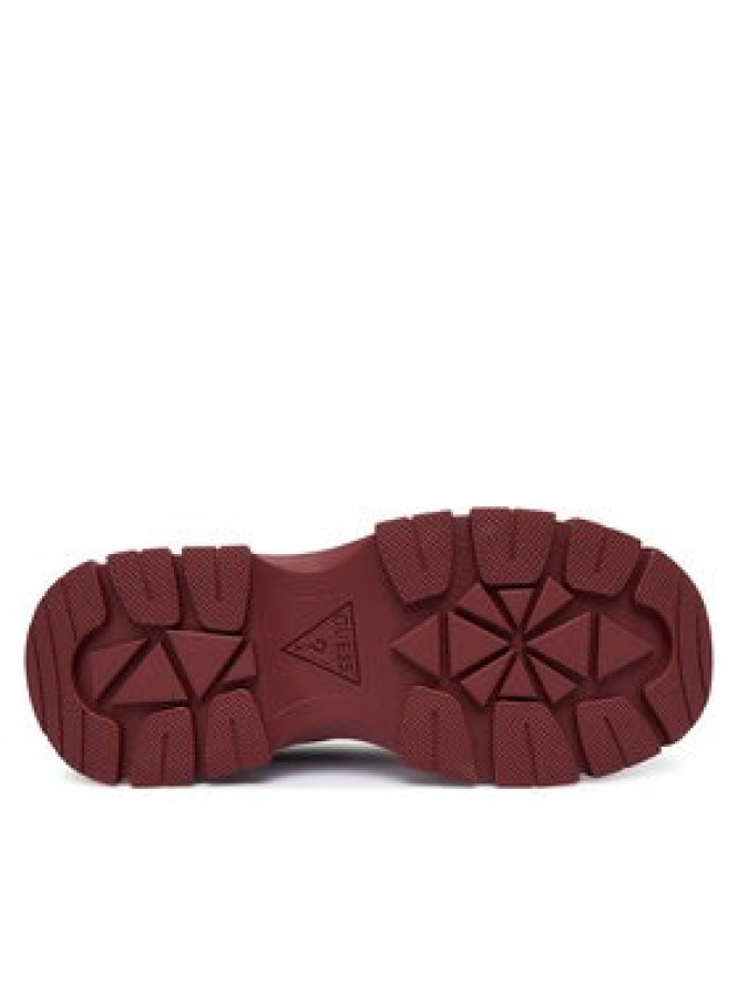 Guess Sneakersy FLFBRT ELE12 Bordowy