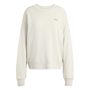 Bluza damska adidas beż JZ0196 z okrągłym dekoltem