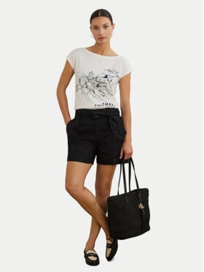 LAUREN RALPH LAUREN T-Shirt 200971072002 Biały Relaxed Fit