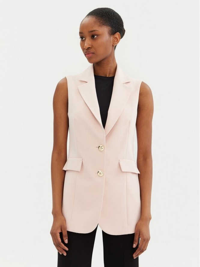 Rinascimento Kamizelka CFC0122763003 Różowy Regular Fit