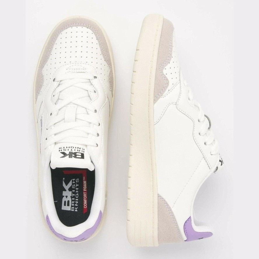 Sneakers BK Noors liliowy biały
