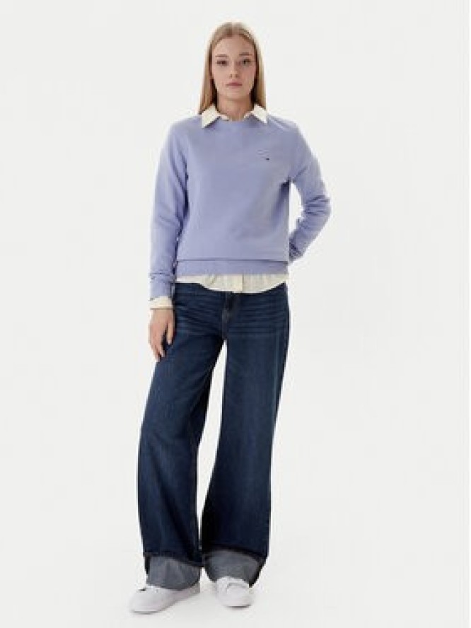 Tommy Jeans Bluza Flag DW0DW19959 Niebieski Regular Fit