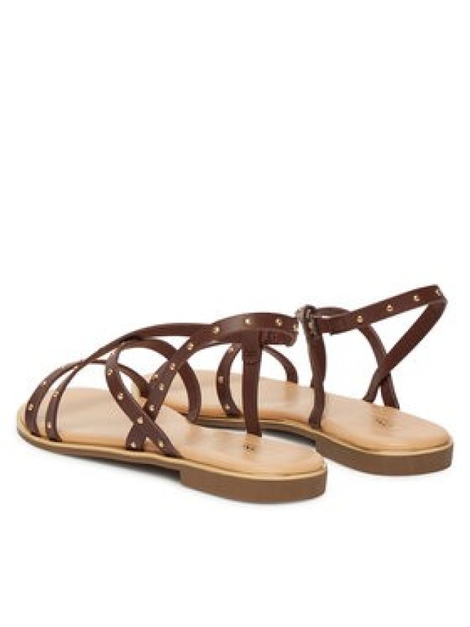 ONLY Shoes Sandały Onlmari-4 Pu Studs 15342339 Brązowy