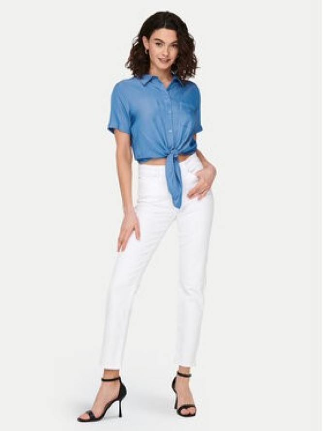 ONLY Jeansy Emily 15292435 Biały Straight Fit