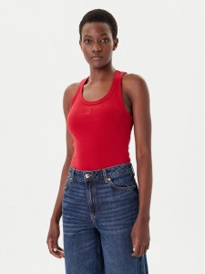 HUGO Top Datamia 50514489 Czerwony Slim Fit