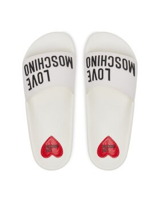 LOVE MOSCHINO Klapki JA28052G0MI14100 Biały