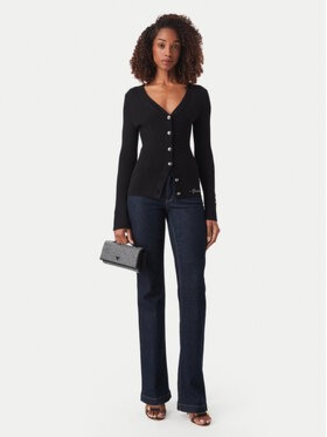 Guess Kardigan W6YR11 Z0950 Czarny Slim Fit