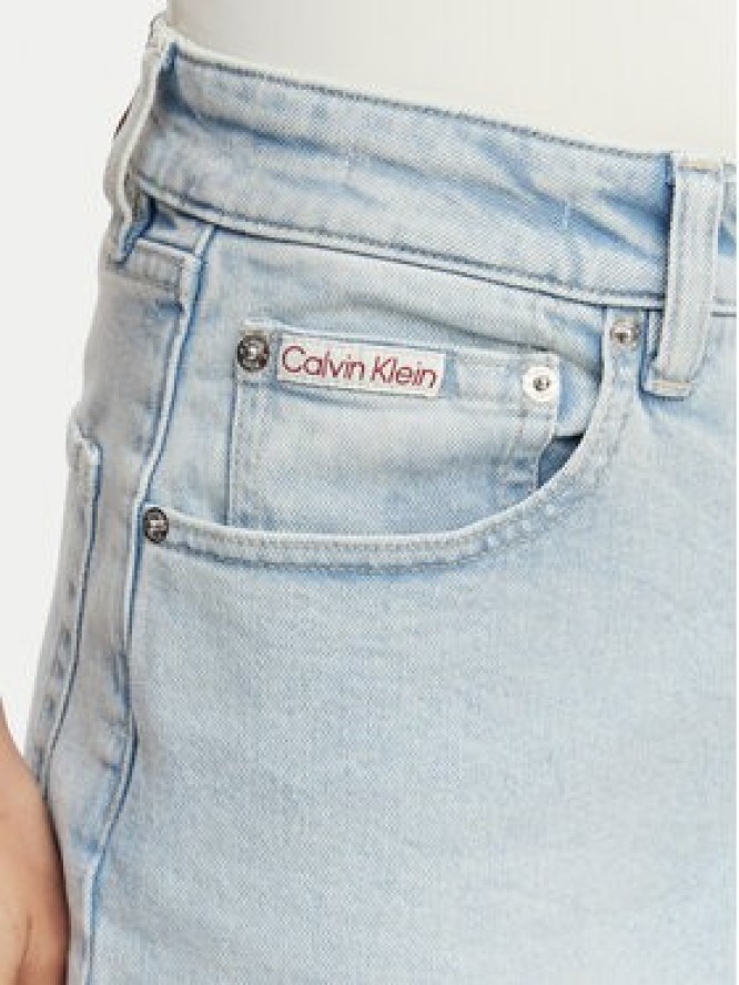 Calvin Klein Jeans Jeansy LV047F669G Niebieski Mom Fit