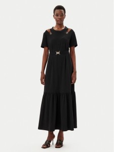 Liu Jo Sport Sukienka codzienna TA5275 JS088 Czarny Regular Fit