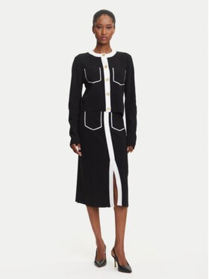 KARL LAGERFELD Spódnica ołówkowa A3W12023 Czarny Regular Fit