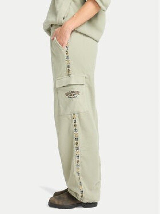 Billabong Spodnie dresowe Winter Camp EBJFB03001 Zielony Loose Fit