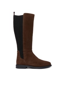 Tommy Hilfiger Kozaki Flag FW0FW08779 Brązowy