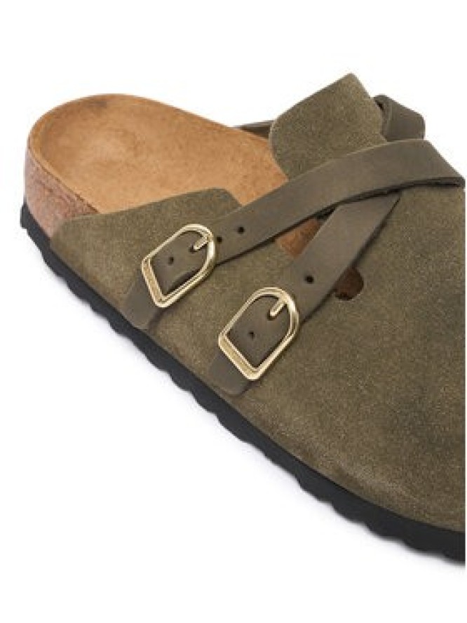Birkenstock Klapki Blair D-Buckle 1033158 Zielony ciemny