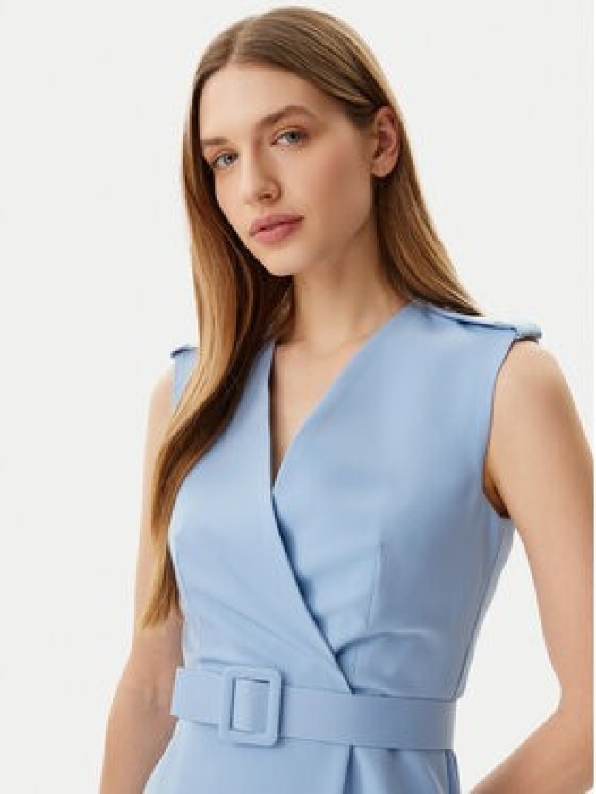 Artigli Sukienka koktajlowa ACAB000846 Błękitny Slim Fit