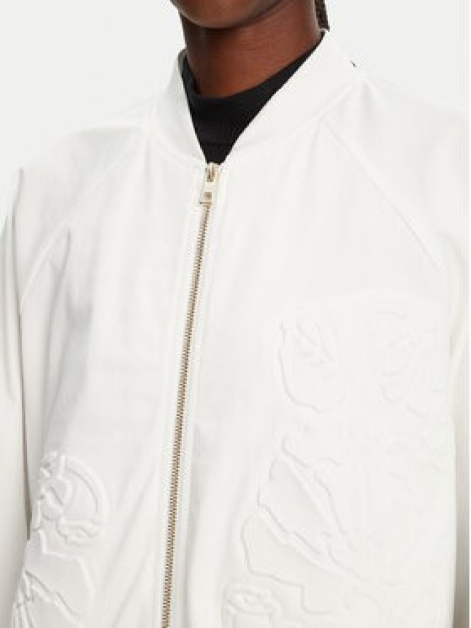 ACCESS FASHION Kurtka bomber 53-1039-886 Biały Regular Fit