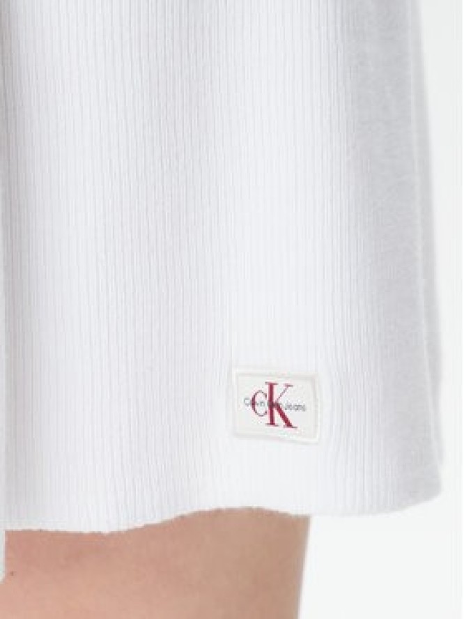 Calvin Klein Jeans Sukienka codzienna J20J225269 Biały Slim Fit