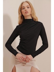 trendyol Bluzka w kolorze czarnym rozmiar: XL