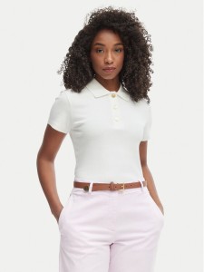 Tommy Hilfiger Polo WW0WW49252 Biały Slim Fit