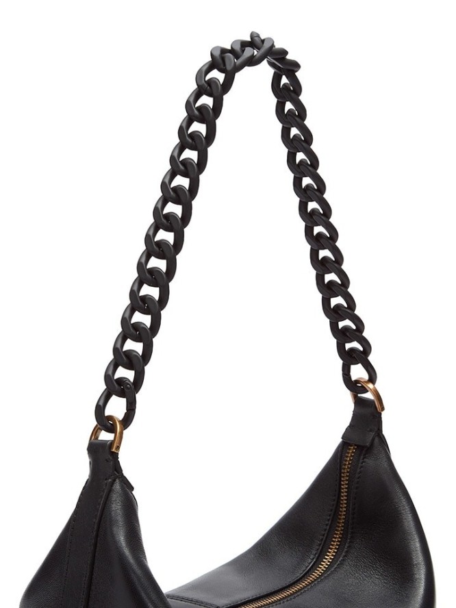 Liebeskind Berlin Pasek w kolorze czarnym do torebki - dł. 48 cm rozmiar: onesize