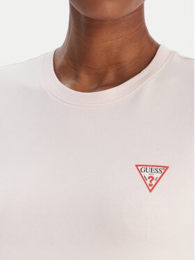 Guess T-Shirt W2YI44 J1314 Różowy Regular Fit