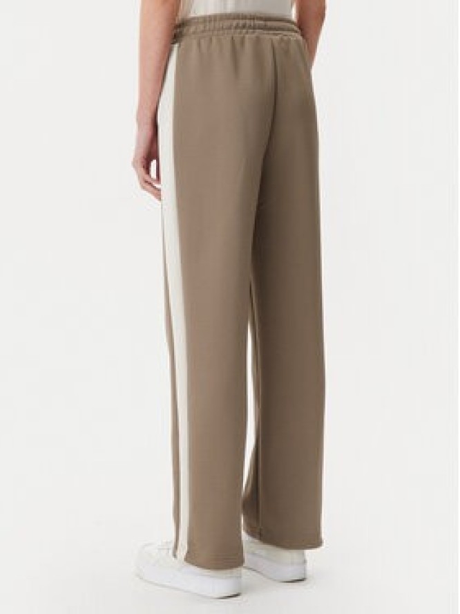 Puma Spodnie dresowe T7 Always On 629797 Brązowy Straight Fit