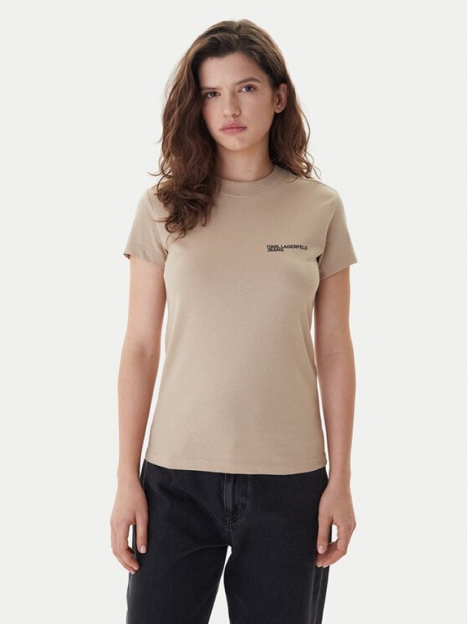 Karl Lagerfeld Jeans T-Shirt A1W17004 Zielony Slim Fit