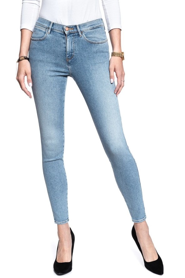 WRANGLER HIGH SKINNY BLUE POWDER W27HFS15L 112128076