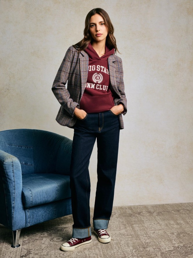 Jeansy damskie granatowe Avril 799