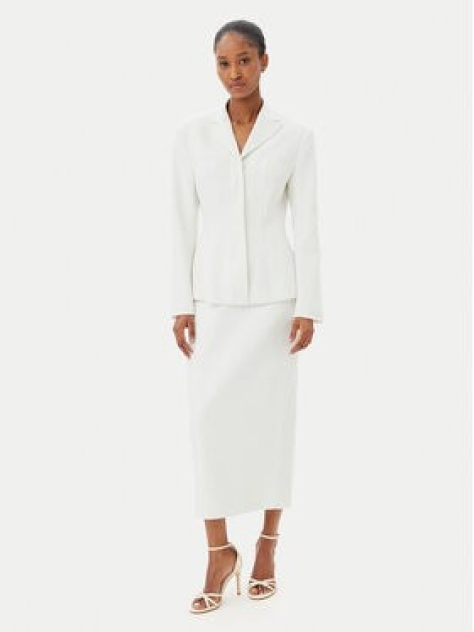 French Connection Spódnica midi 73YAB Biały Regular Fit