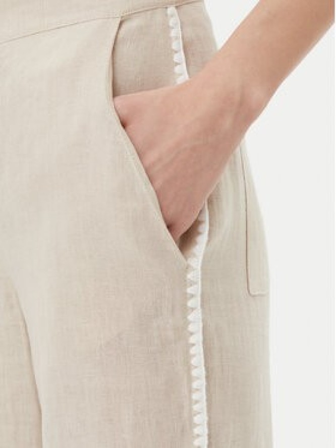 ICONA Spodnie materiałowe RP5LE005 Beżowy Relaxed Fit