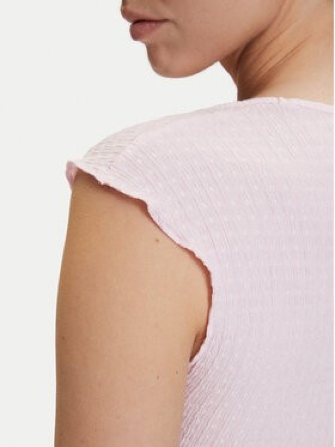 Tommy Jeans Top DW0DW22220 Różowy jasny Slim Fit